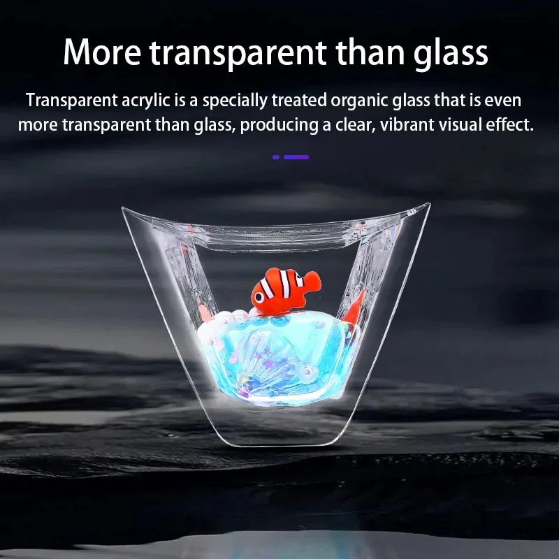 For Tesla Car Oceanarium Dynamic Flowing Car Sequins - Suitable for Tesla Model 3/Y. Car Decoration. Available in Three Color