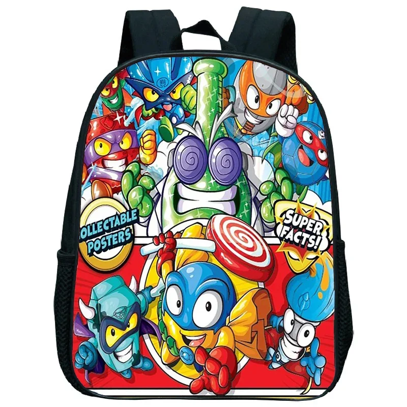 

Cartoon SuperZings Child Backpack with Front Pocket,Lunch Bags,Pencil Bags for Aged 5-10 Cartoon Backpack Boys Girls,Best Gift