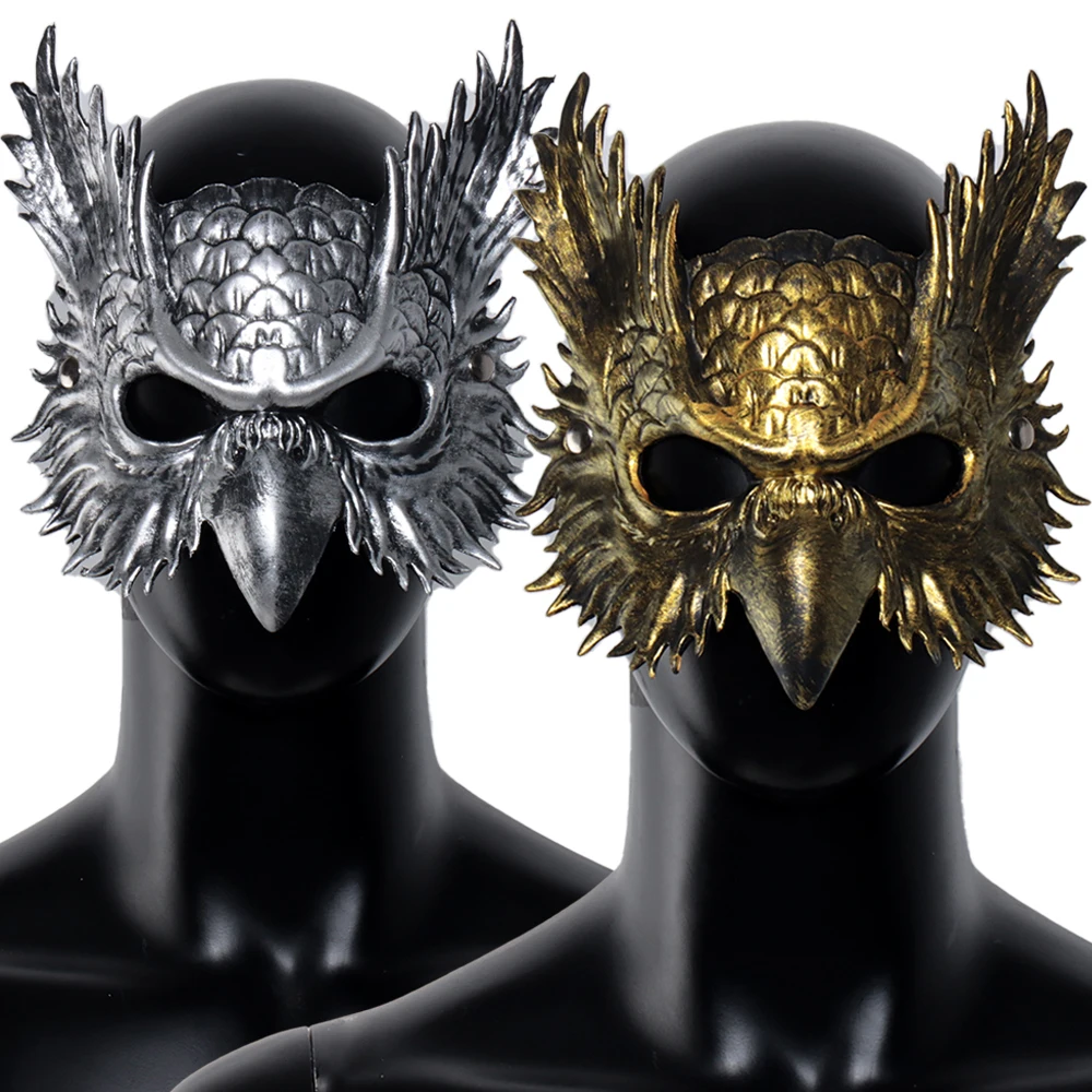 

Bird Beak Eagle Mask Cosplay Owl Pu Animal Masks Halloween Masquerade Carnival Dress Up Purim Party Costume Props Gifts