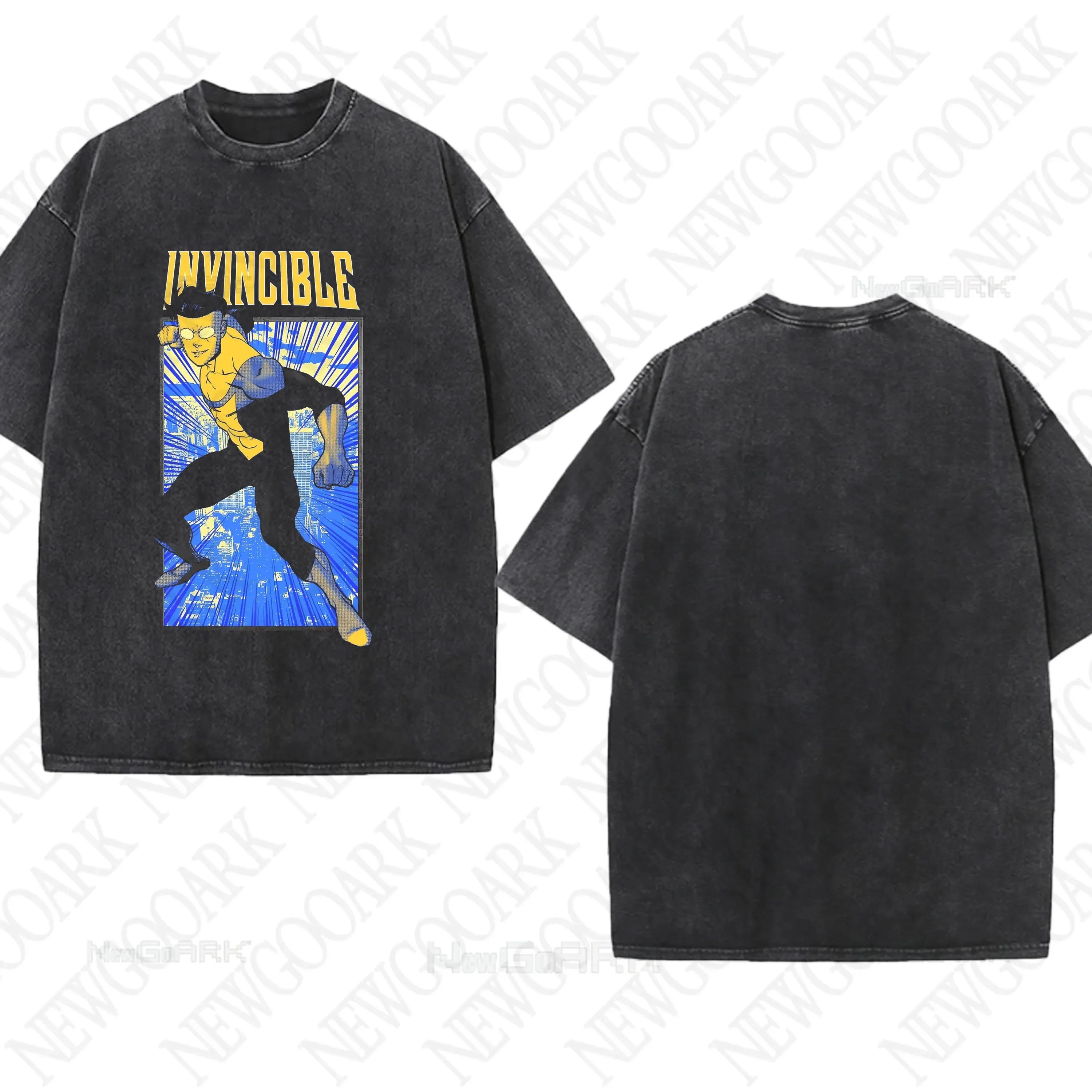 لا يقهر خارقة غسلها تي شيرت الرجال النساء الكبار أنيمي 100% القطن تي شيرت الياقة المستديرة قصيرة الأكمام جميع المواسم بلايز