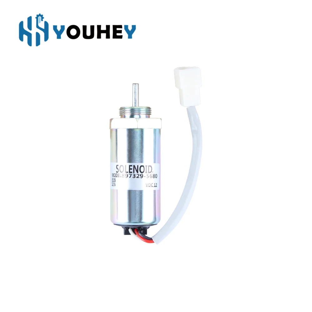 

Stop Solenoid 8973295680 897329-5680 12V 24V for Isuzu 3LD1 fuel shut off shut down stop solenoid 3LD2 4LE1 3LB1 4LB1 Hitachi