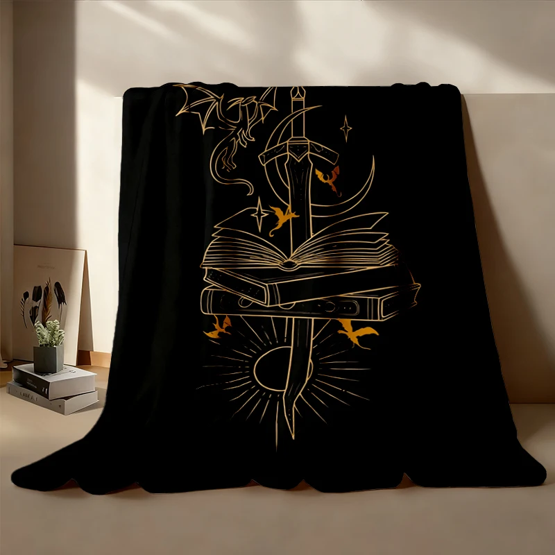 Fantasy Reader Flannel Blanket, A Reader Without Their Book Is A Tragedy Flannel Throw