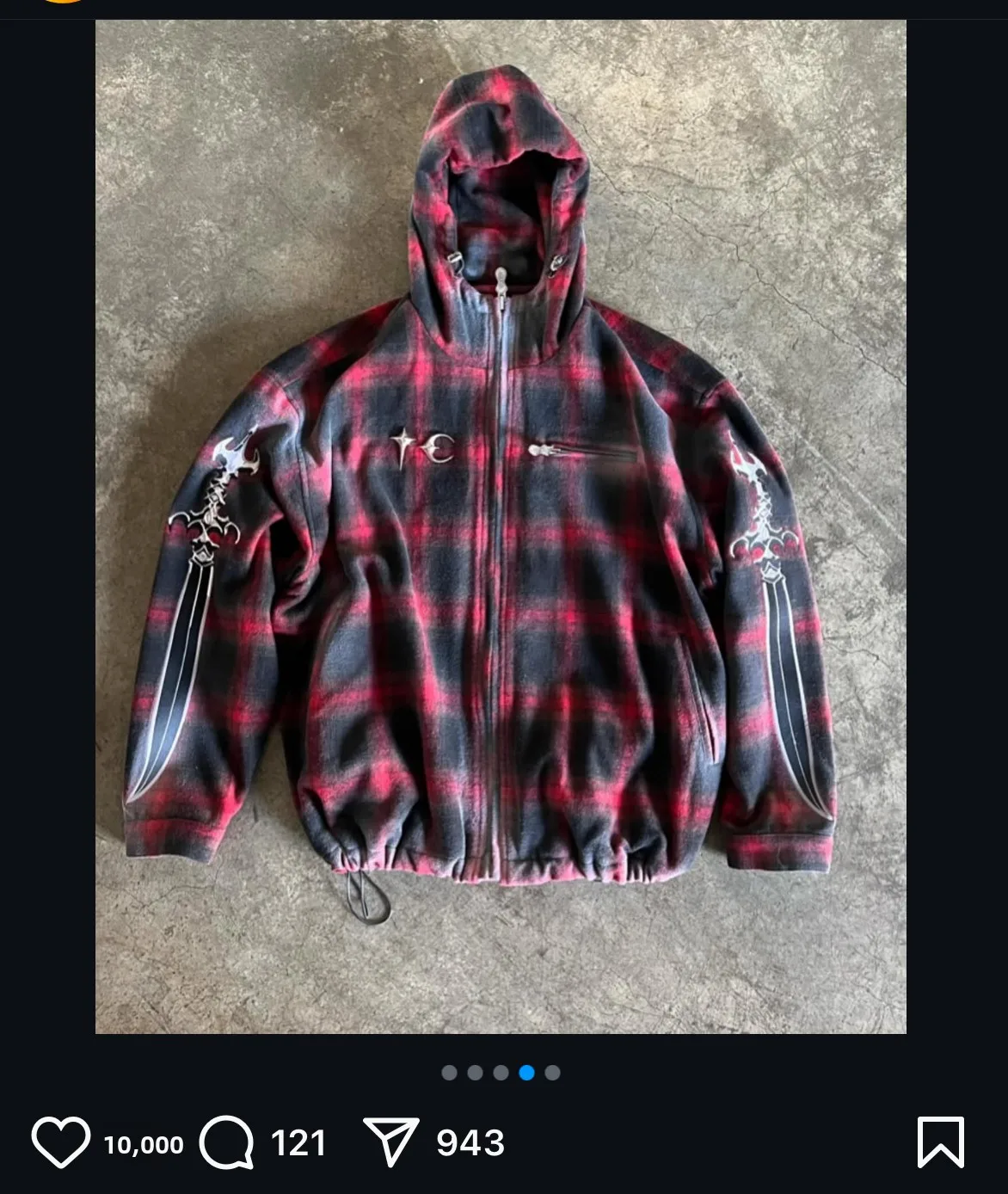 

Thug Club Heavyweight Vintage Plaid Flannel Zipper Hooded Shirt Jacket Youth Trend Autumn Wear Long Sleeve Chinese Production