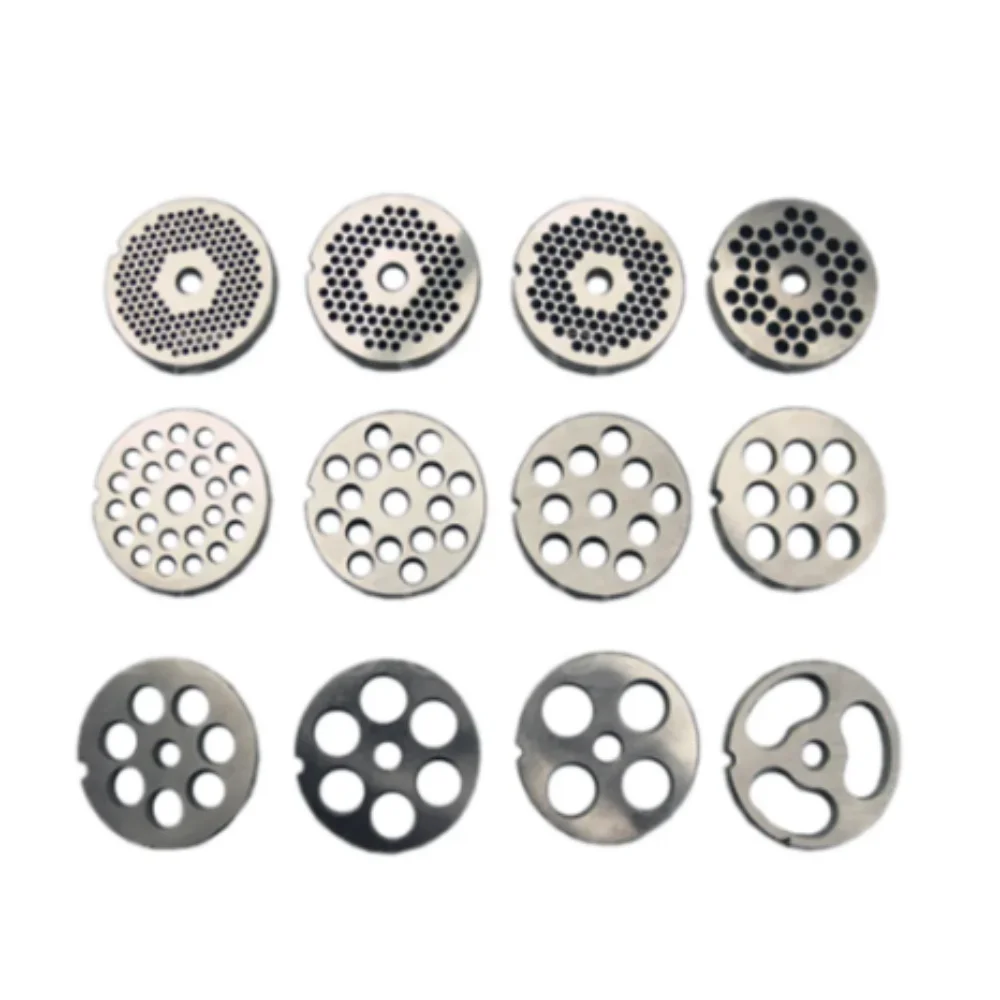 #22 Type Meat Grinder Plate 3-18mm Manganese Steel Knife For Mixer Food Chopper