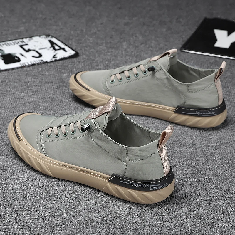 

Летние мужские слипоны из ледяного шелка и канваса в пекинском стиле, на плоской подошве, дышащие, низкие, универсальные, с резиновой подошвой