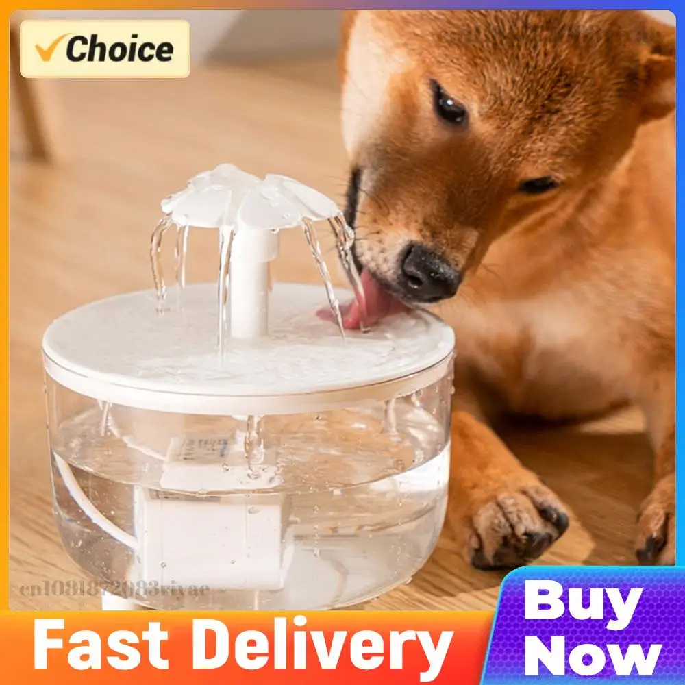 1200ml Cat Water Fountain USB Auto Filter Transparent Cat Drinker Electric Mute Recirculate Filtering Drinker Pet Water Fountain
