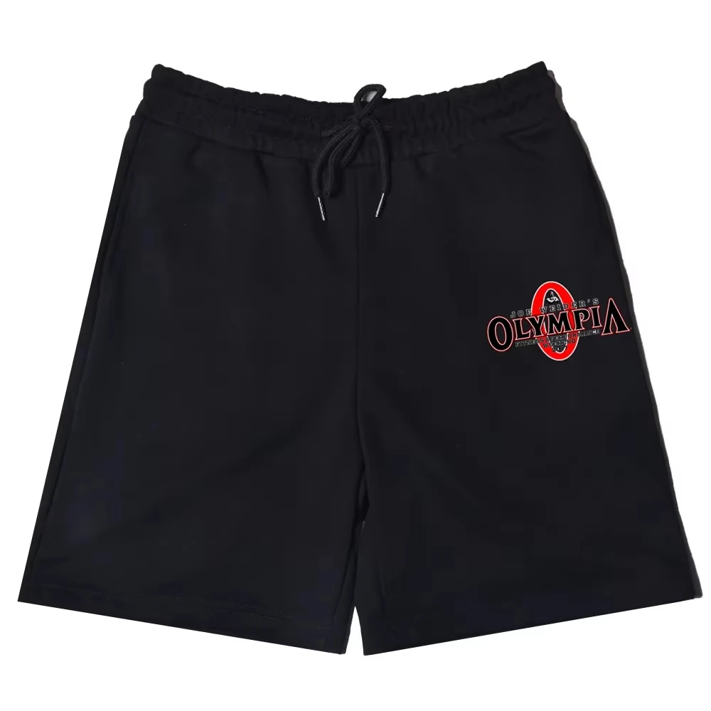 2025 New OLYMPIA Men's Casual Shorts Fashion Trend Cotton Printed Running Shorts Thick Elastic Waist Jogging Sports 2025