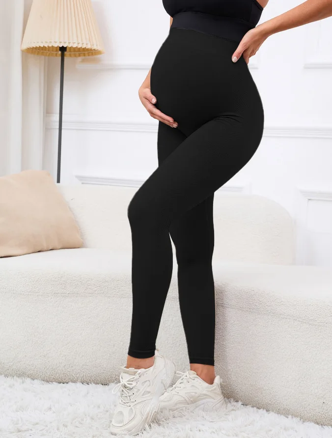 Yogahose für schwangere Frauen, Sport-Leggings, lange Hose – Detail 9