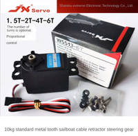 JX Servo W5513-6T 10Kg Standard Metal Teeth Sailboat Rope Retractor, Steering Gear, Winch, and Shrinkage Machine