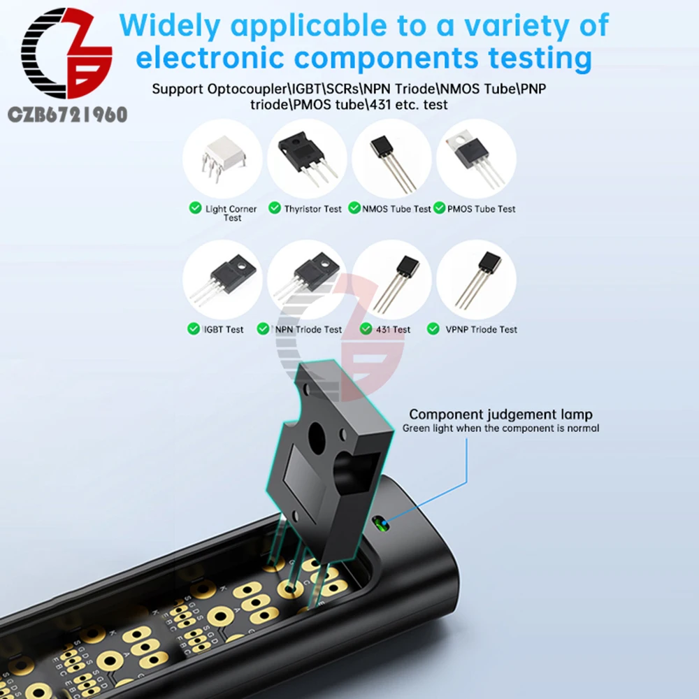 Multifunctional Optocoupler Tester Handheld Integrated Circuit Tester IC Transistor Meter Diode Triode Circuit Chips Detector