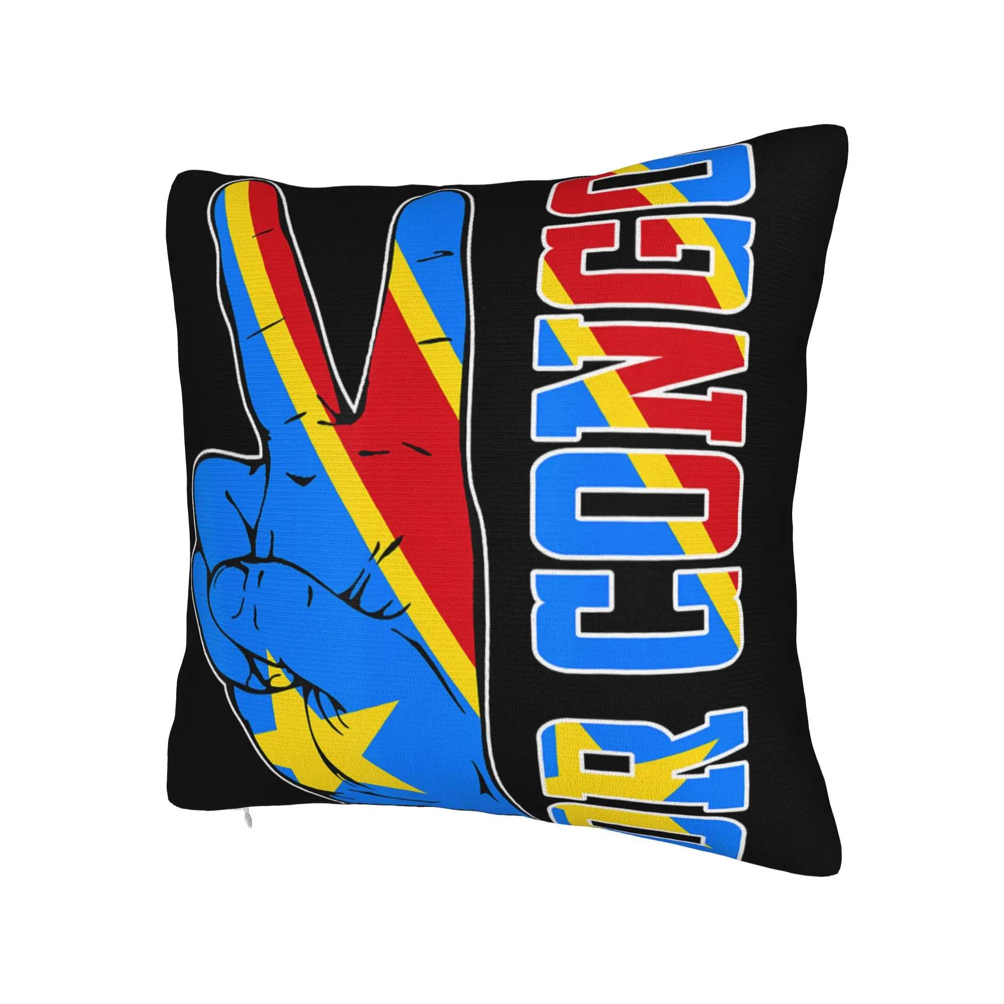 Decorative Pillow Cover Republic Of Congo Congolese Flag Merchandise Home  Throw Pillow Case Cover Zippered Multi Size