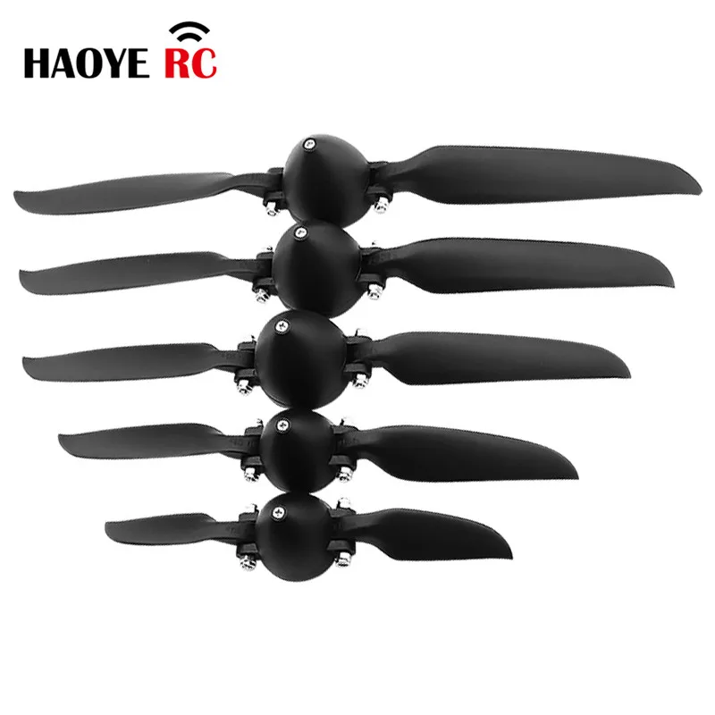 

Haoye 1 Set HY New Plastic Electric Model Glider Flying Folding Propeller Assembly Paddle Diameter 6-13.5 Inch For RC Airplane