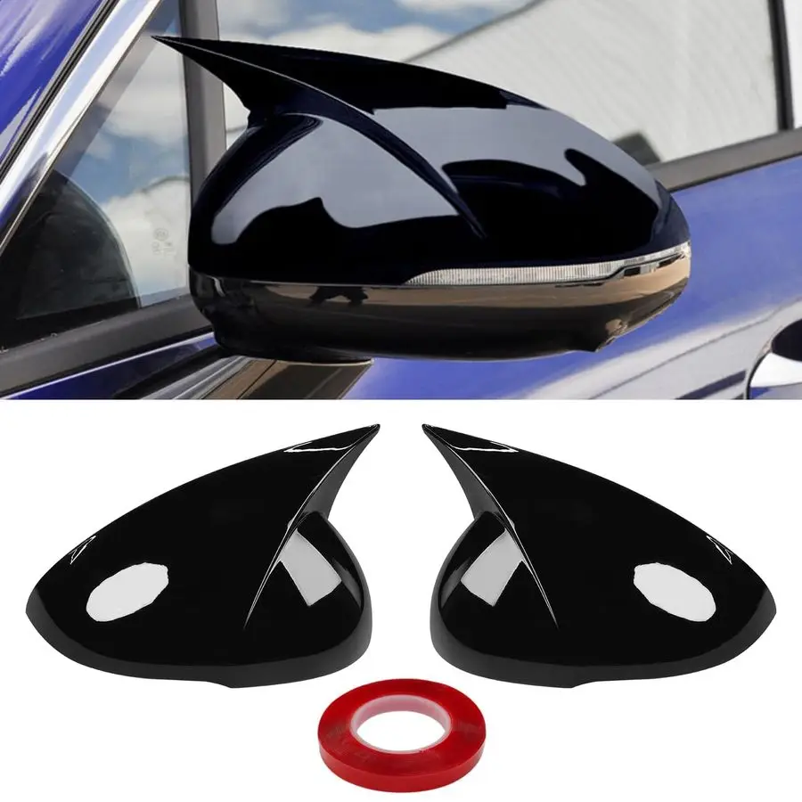 

Совместимы с накладками на боковые зеркала KIA K5 2021 2022 2023 2024 2025, левый усилитель, правая накладка на боковые зеркала на дверь с бычьим рогом, внешняя часть