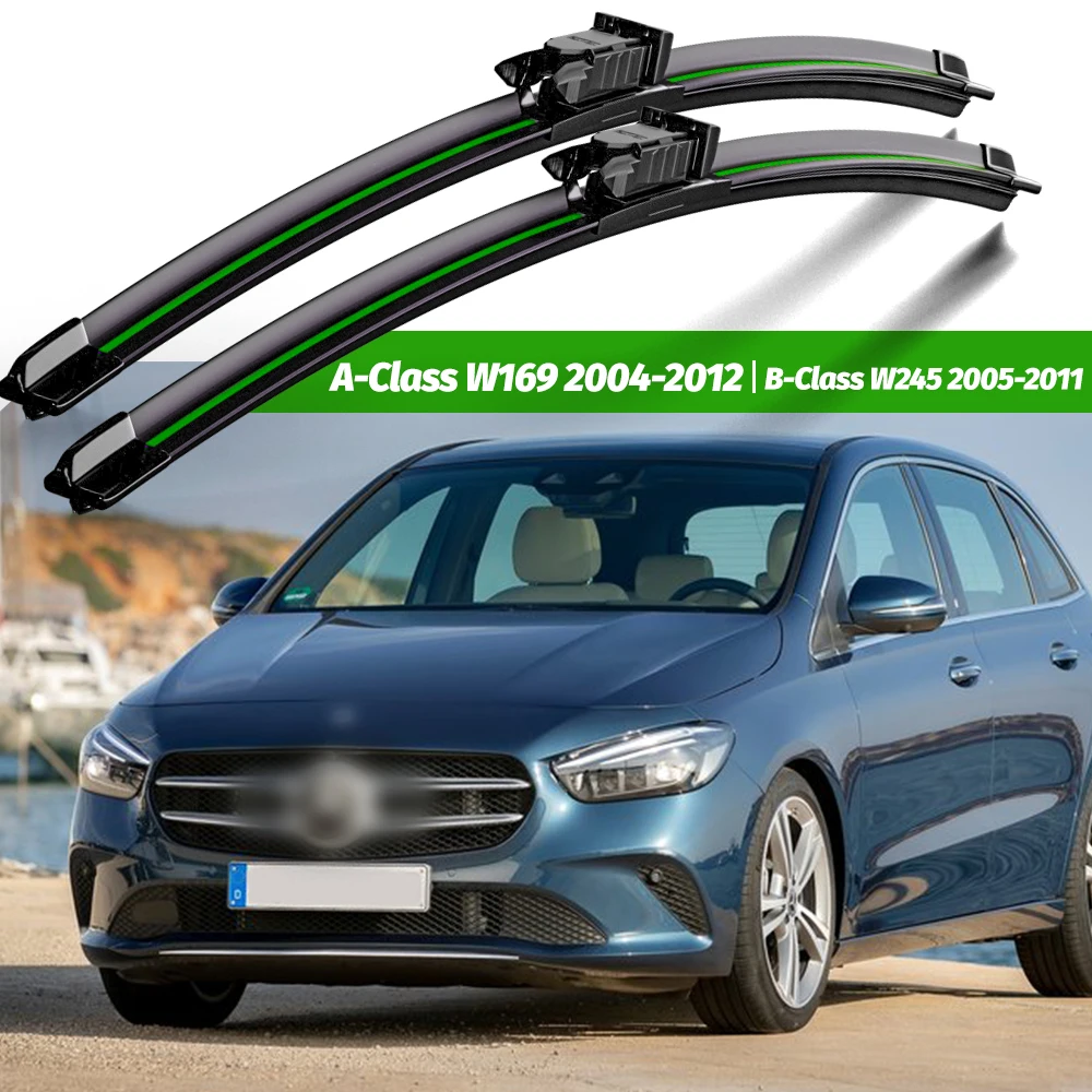 Scheibenwischer LHD Frontwischerblätter für Mercedes-Benz A-Klasse B-Klasse W169 W245 Windschutzscheibe Windschutzscheibe Fenster 26"+23" Zubehör