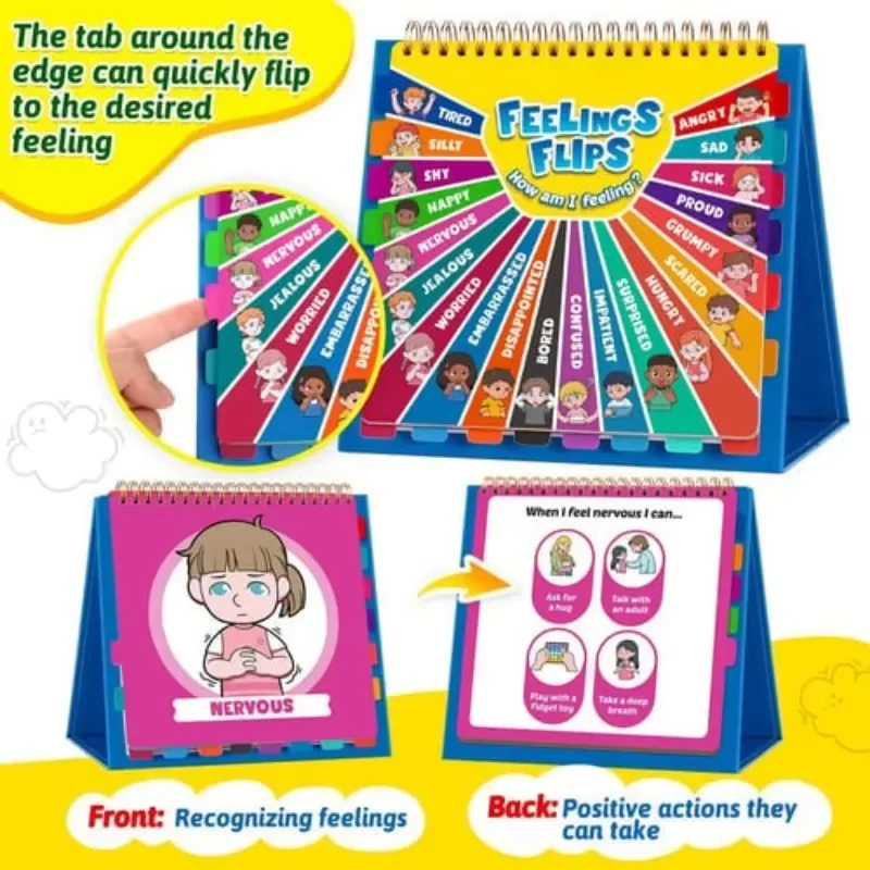 Feelings And Emotions Book For Kids A Fun Flipbook for Emotional Awareness Social Emotional Book for Kids about Feelings