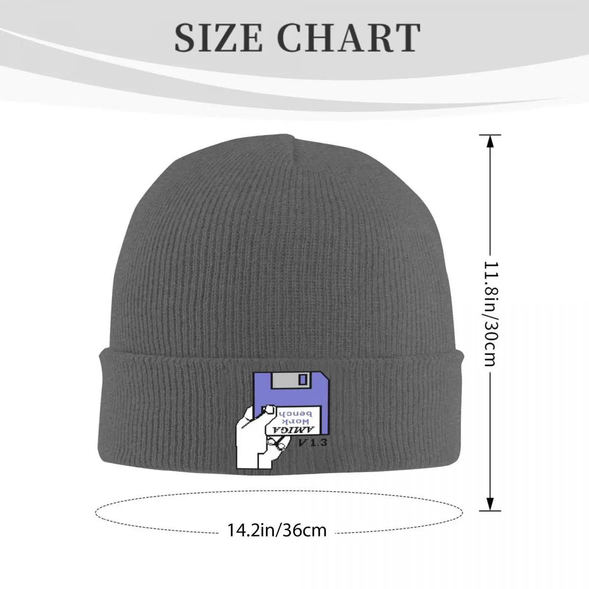 Amiga Workbench Bonnet Hats Beanie Hats Custom Knit Hat Spring Street Y2K Unisex Adult Outdoor Warm Cap