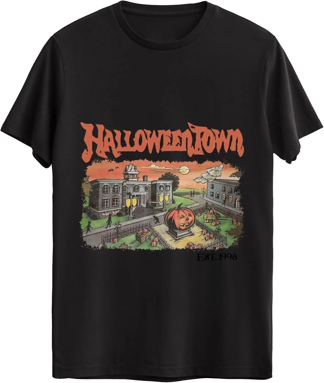 Halloween Shirts Halloweentown University Funny Adult Pumpkin Hocus Pocus T-Shirts for Men and Women Unisex Tees