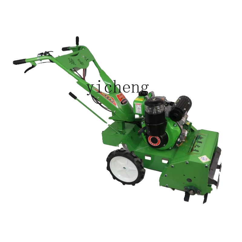 

Tqh Four-Wheel Drive Micro-Tiller Agricultural Multi-Functional Loose Soil Furrow and Crushed Grass Self-Propelled Rotary Tiller