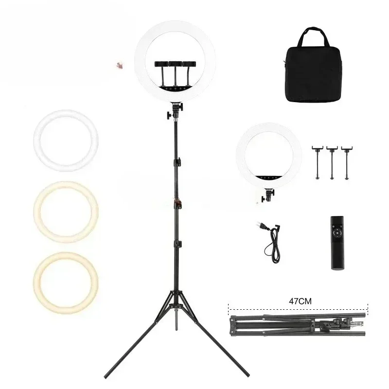 Wholesale 18inch ring light HQ-18N lamp with stand tripod for live stream photography