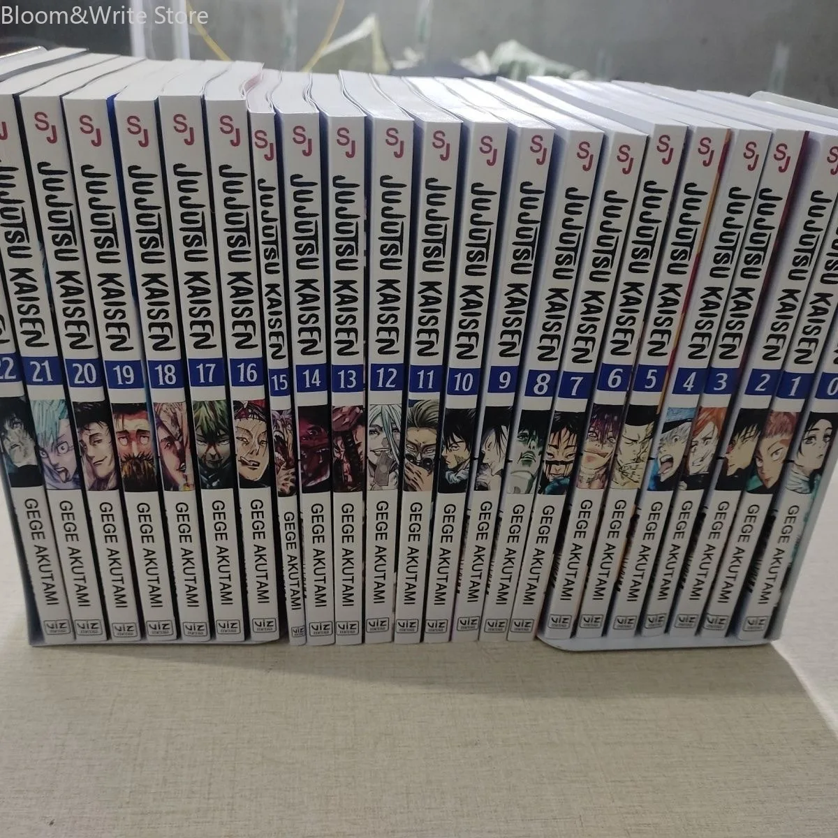 Jujitsu Kaisen 0-25 Volume, 26 Buku Set Lengkap, Genre Fiksi Ilmiah Komik Versi Bahasa Inggris dan Ketegangan