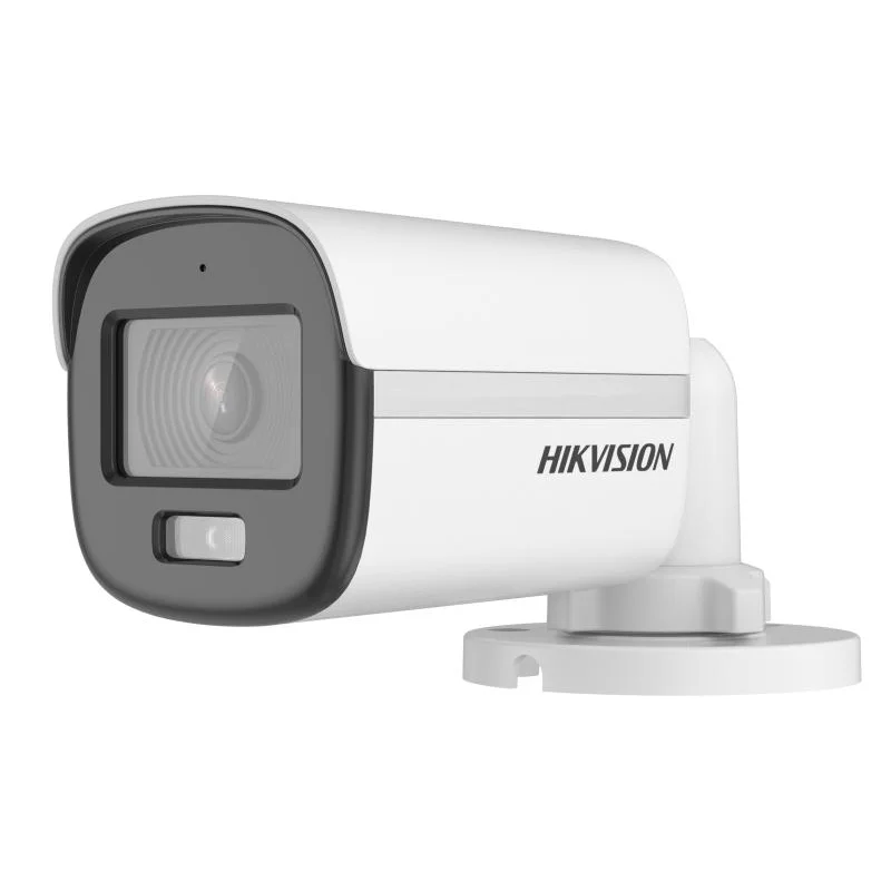 Imagem -01 - Hikvision Mini Bullet Câmera Fixo Colorvu Audio Cctv Ds2ce10kf0t-pfs 5mp 36 mm 3k hikvision mini bullet camera fixo colorvu audio cctv ds2ce10kf0t pfs 5mp 36 mm 3k 01