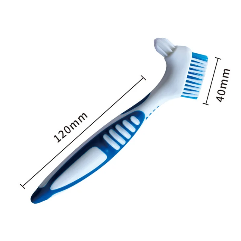 Denture Cleaning Brush two-sided Heads Deep Cleaning False Teeth Tool Orthodontic Braces Descaling Brush Teeth Whitening Tools