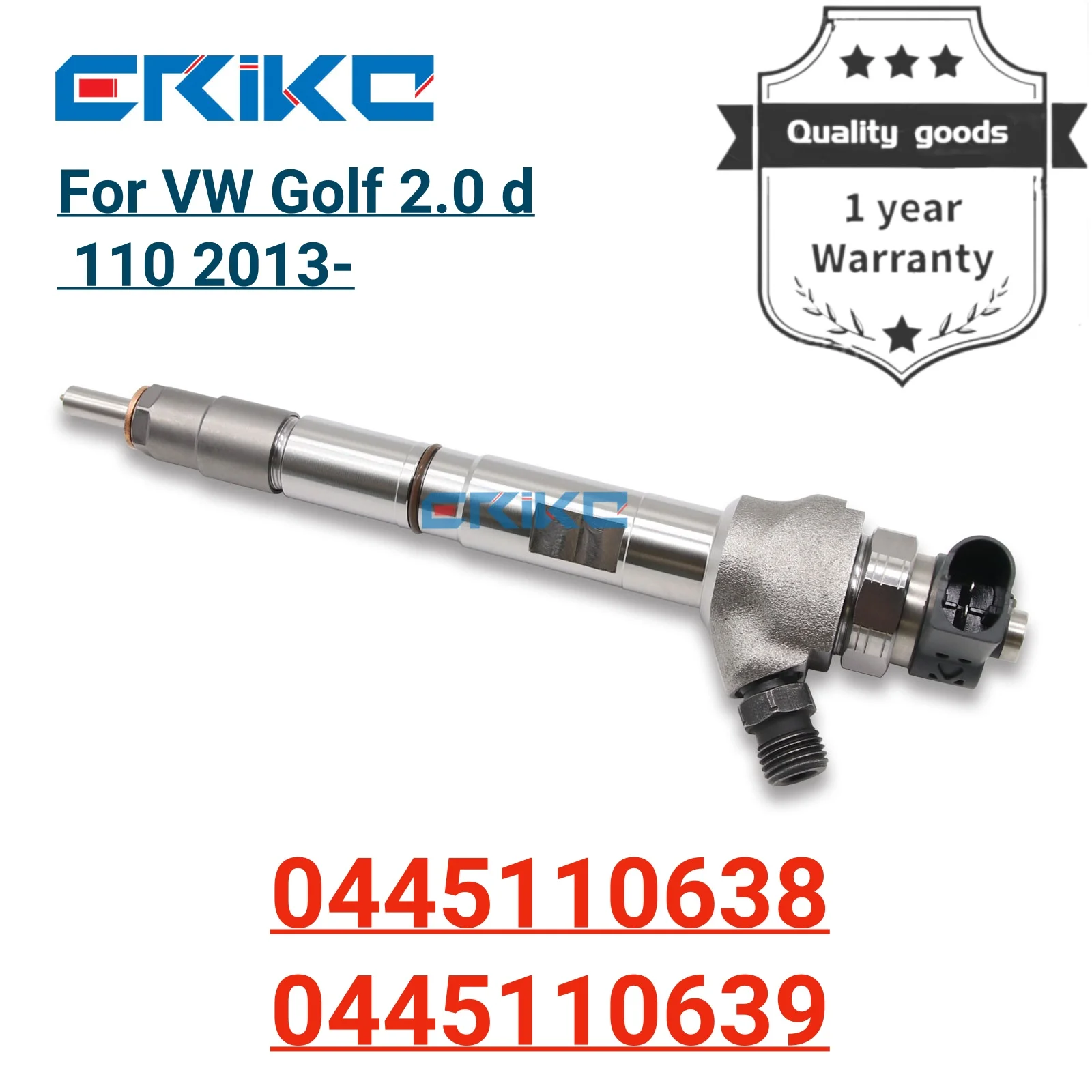 0445110638 Diesel Fuel Injector 0 445 110 638 Common Rail Injector 0445110639 0 445110 639 for VW Golf 2.0 d 110 2013-