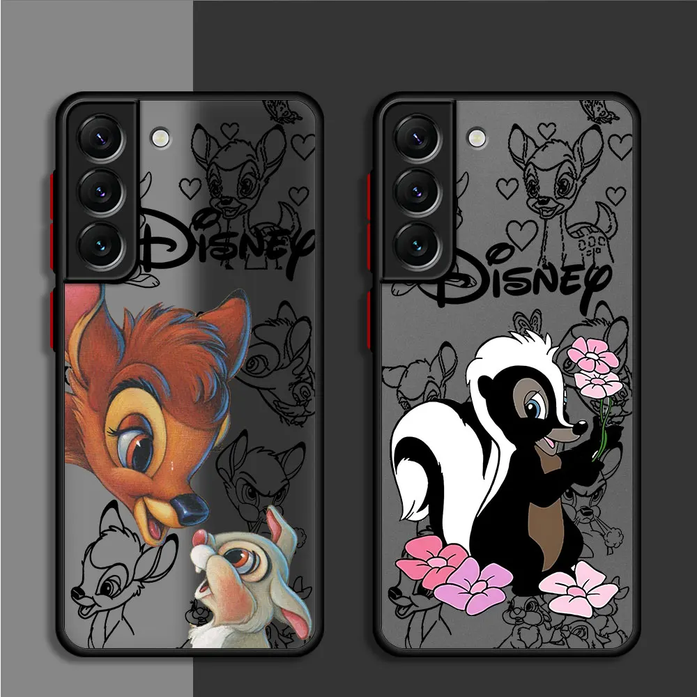 Disney Bambi Deer Case for Samsung Galaxy S24 Ultra S23 S22 5G S10 S9 S10 Lite S21 Plus S20 FE S21Ultra Matte Cover