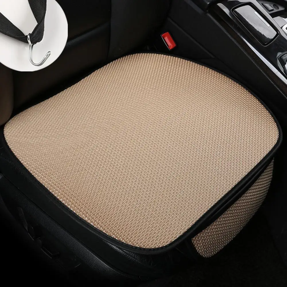 Seat Cushion Breathable Ice Silk Car Seat Pad with Non-slip Design for Universal Fit Soft Sweat-absorbent Car Seat for Easy