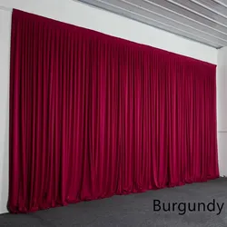 Burgundy Matte Backdrop Curtain for Party Wedding Wrinkle Free Photo Curtains Backdrop Drapes Fabric Decoration for Baby Shower