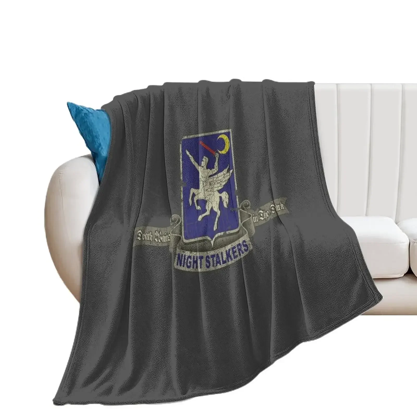 Night Stalkers Death Waits in The Dark 1981 Throw Blanket Sofa Throw Cute Blankets