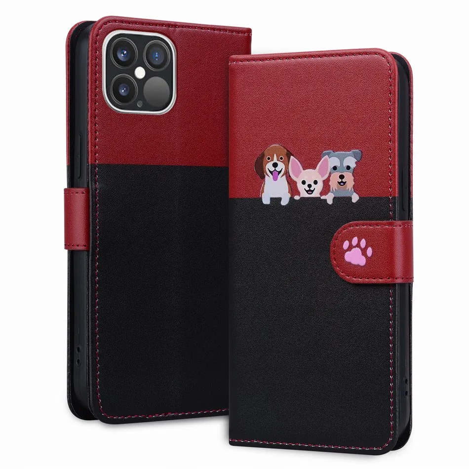 

Flip Case For Samsung Galaxy A05S A15 M34 S24 S23 S21 S20 FE S22 Plus Ultra 5G Wallet Card Slots Lovely Animals Phone Cover #SCA