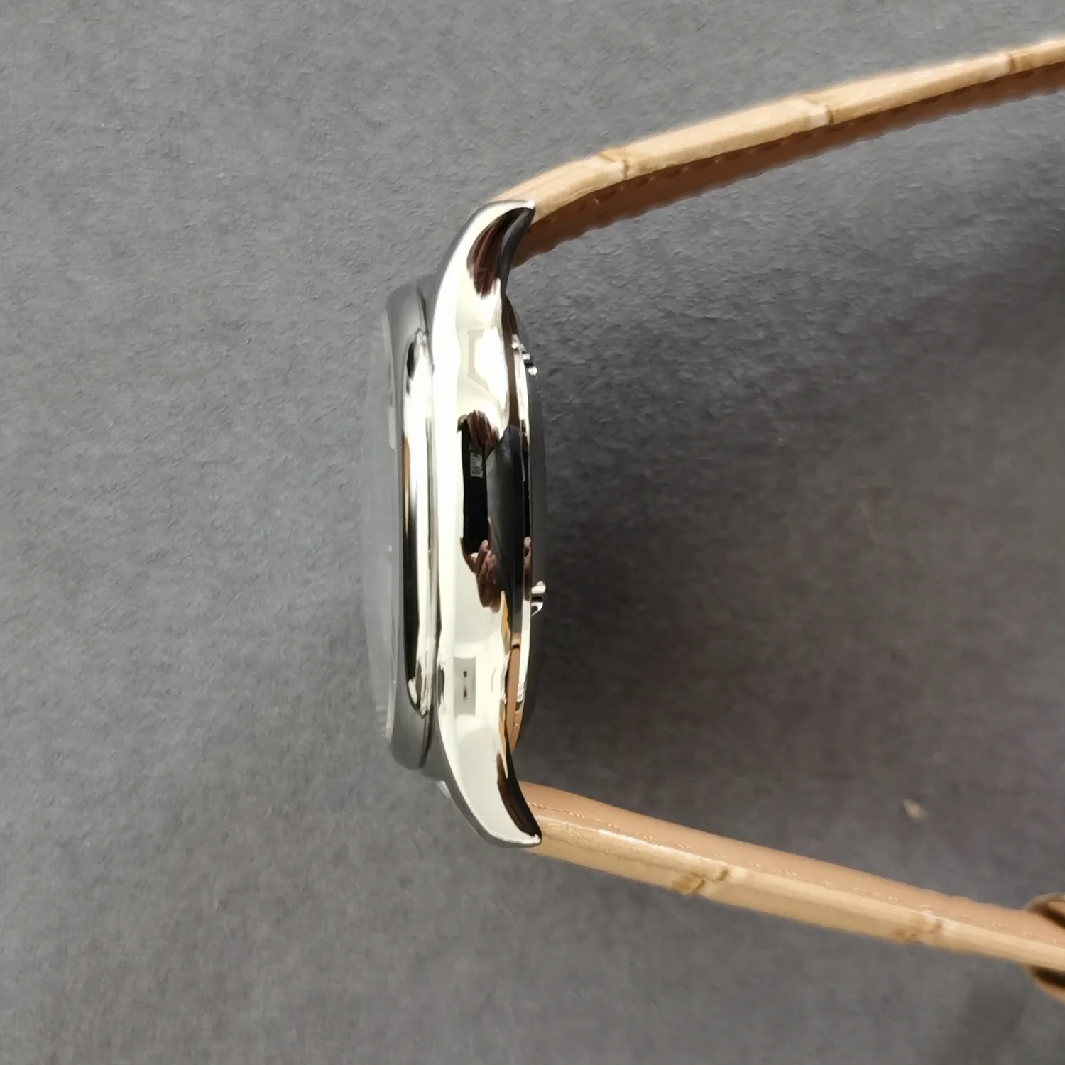 Jacques Genry Herren-Tourbillon-Uhr, 42 mm, Handaufzug, mechanische Armbanduhr, Saphirspiegel, Lederarmband