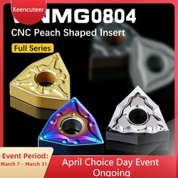 10pcs WNMG080404 WNMG080408 Carbide Insert for MWLNR External Turning Tool WNMG R-S/L-S Blade Stainless Steel Cutter CNC Lathe