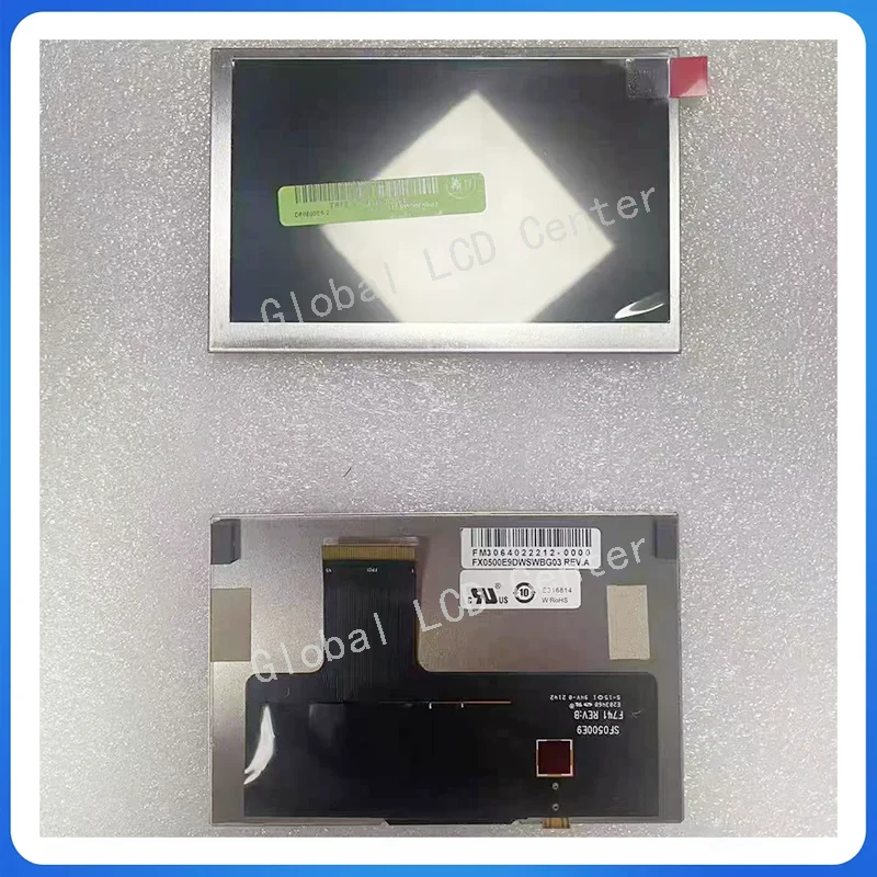 

Original 5 inch FX0500E9DWSWBG03 REV.A SF0500E9 F741 REV：B LCD Display Screen