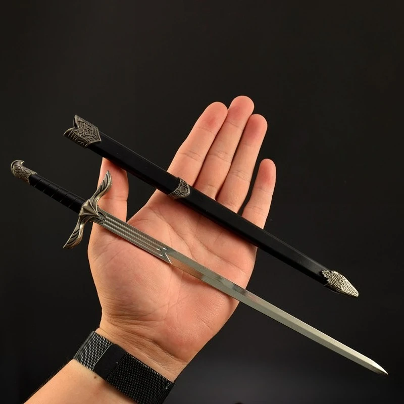 Assassin's Creed 30 cm/11.8in Metalen Zwaarden Model Rekwisieten Samurai Wapen Katana Cosplay Game Randapparatuur Vriendje Gift Outdoor speelgoed