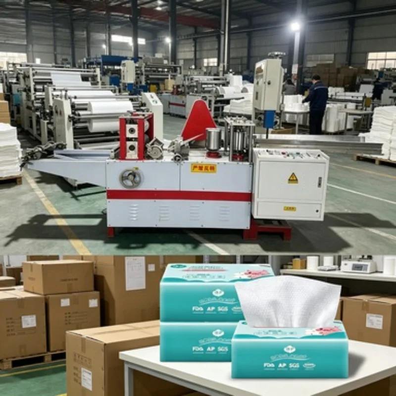 Complete Toilet Paper Making Plant from Pulp to Finished Roll with Wrapper