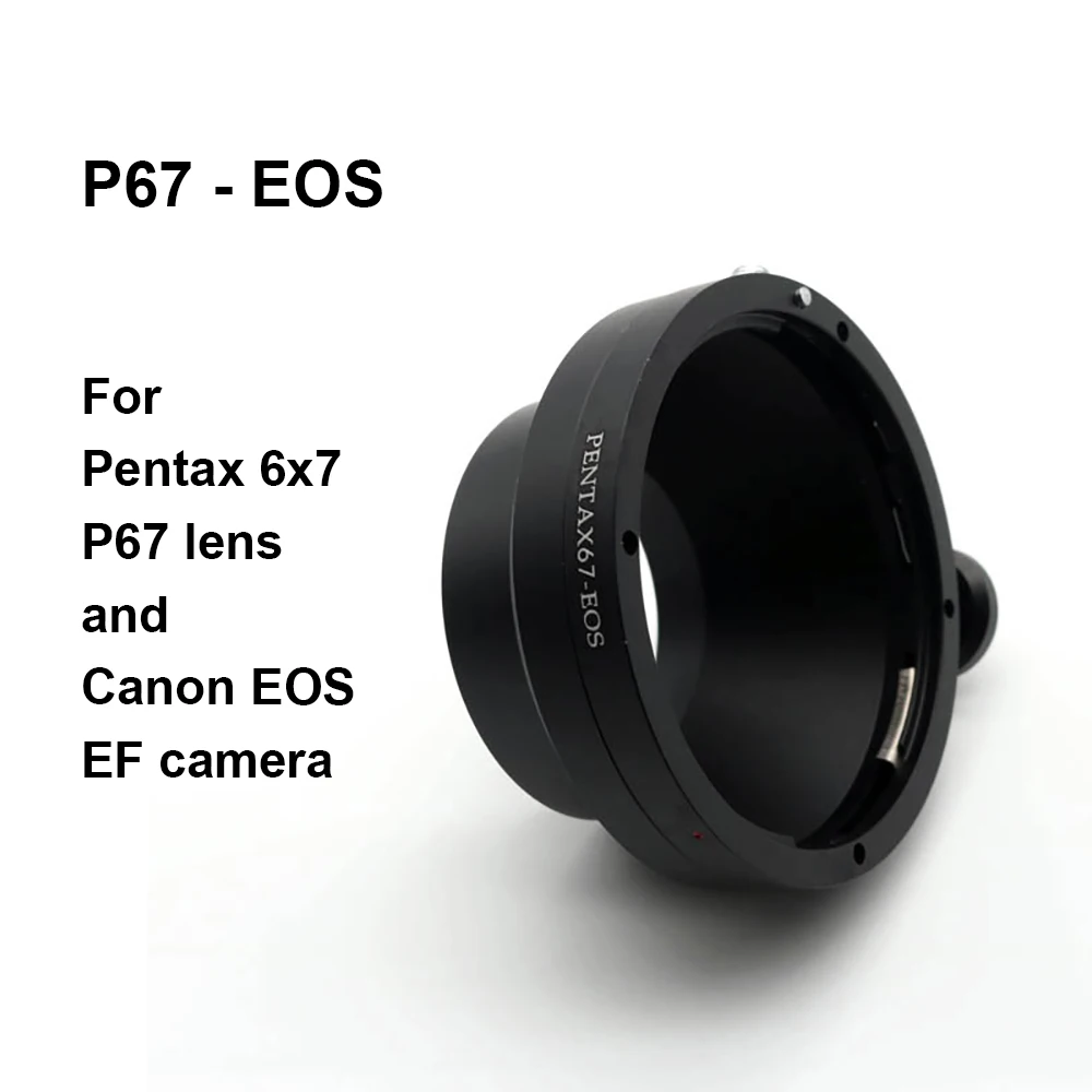 

PENTAX67-EOS For Pentax 67 67II Lens - Canon EOS EF Mount Adapter Ring PENTAX67-EF P67-EF PENTAX 6x7 for Canon 5D 6D 7D 90D etc,