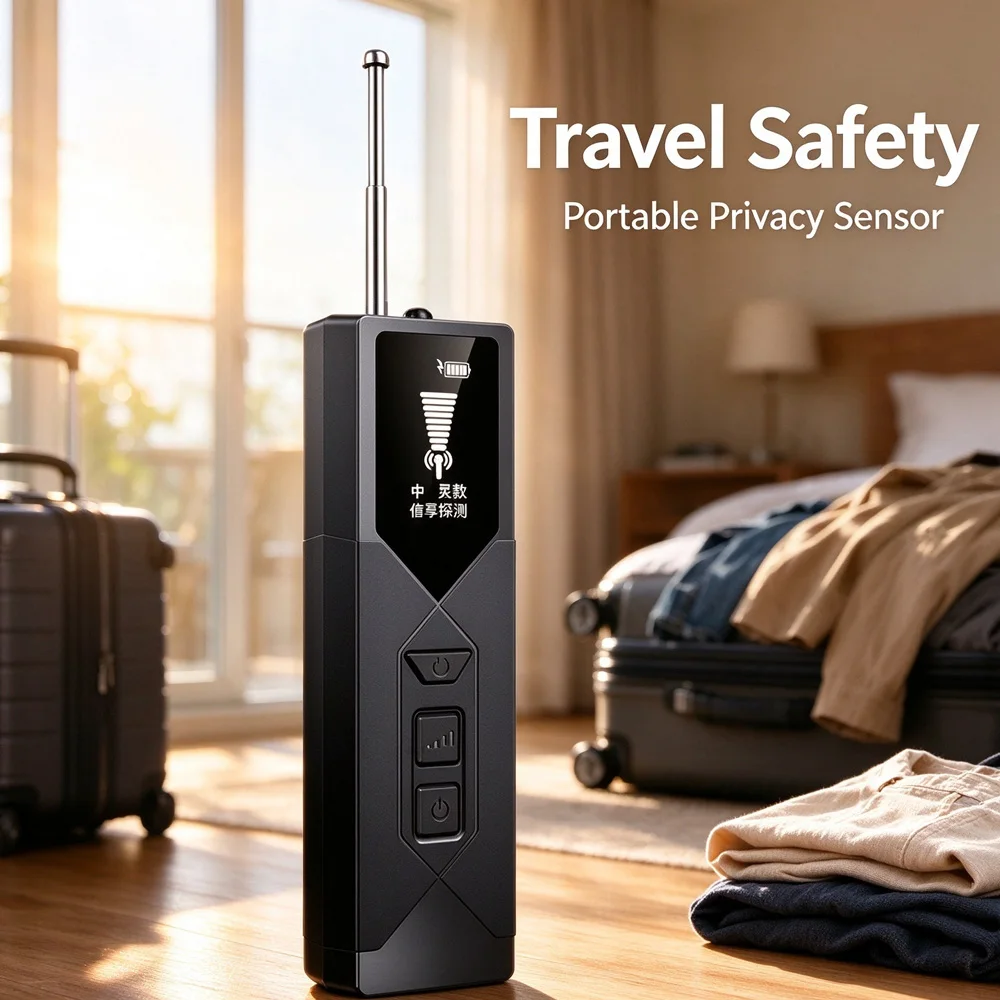 Professional Wireless Anti Spy RF Signal Detector, Hidden Camera Finder, GPS Tracker, GSM Audio Bug Scanner,Detector Car Gadgets