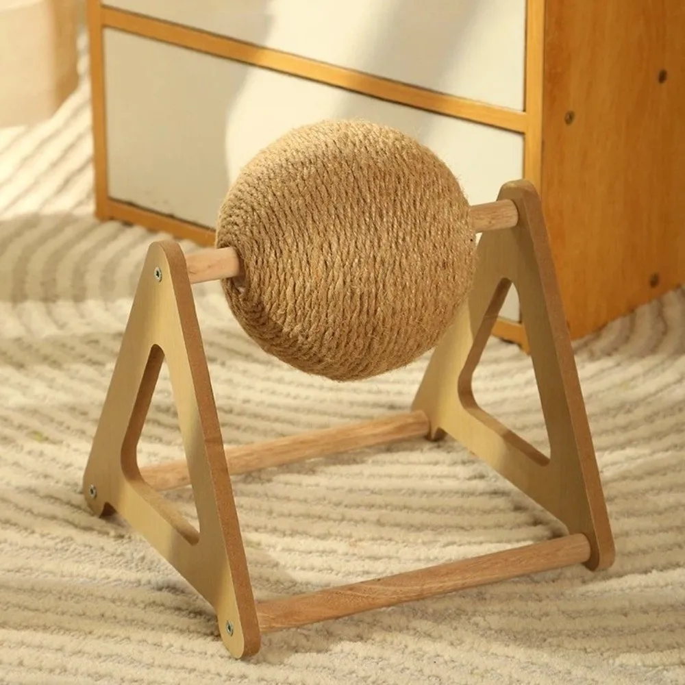 Sisal Hemp Rabbit Teething Wear Resistant Bite Resistant Pet Bunny Stable Anti Overturning Grinding Claw Ball for Little Pets