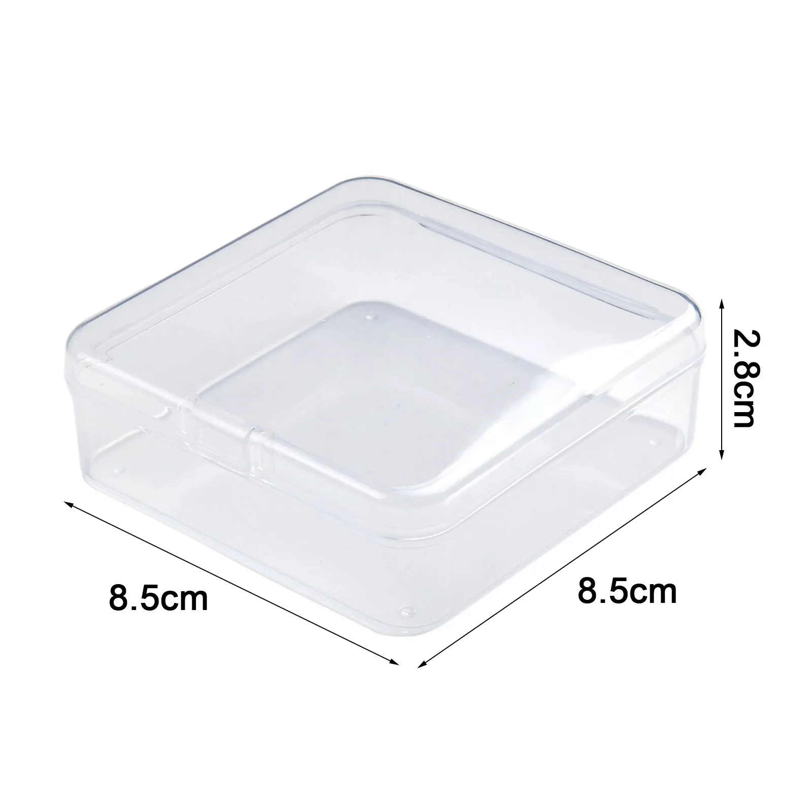 ID Storage Box Small photos Powder puffs Crafts Holder Organizer 1pc Plastic Non toxic Square For jewelry 1.1mm Thickness