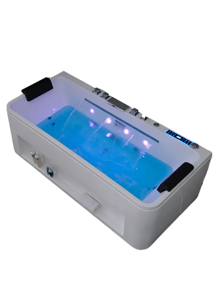 

Acrylic bathtub, family bathroom, big waterfall, smart constant temperature freestanding bathtub