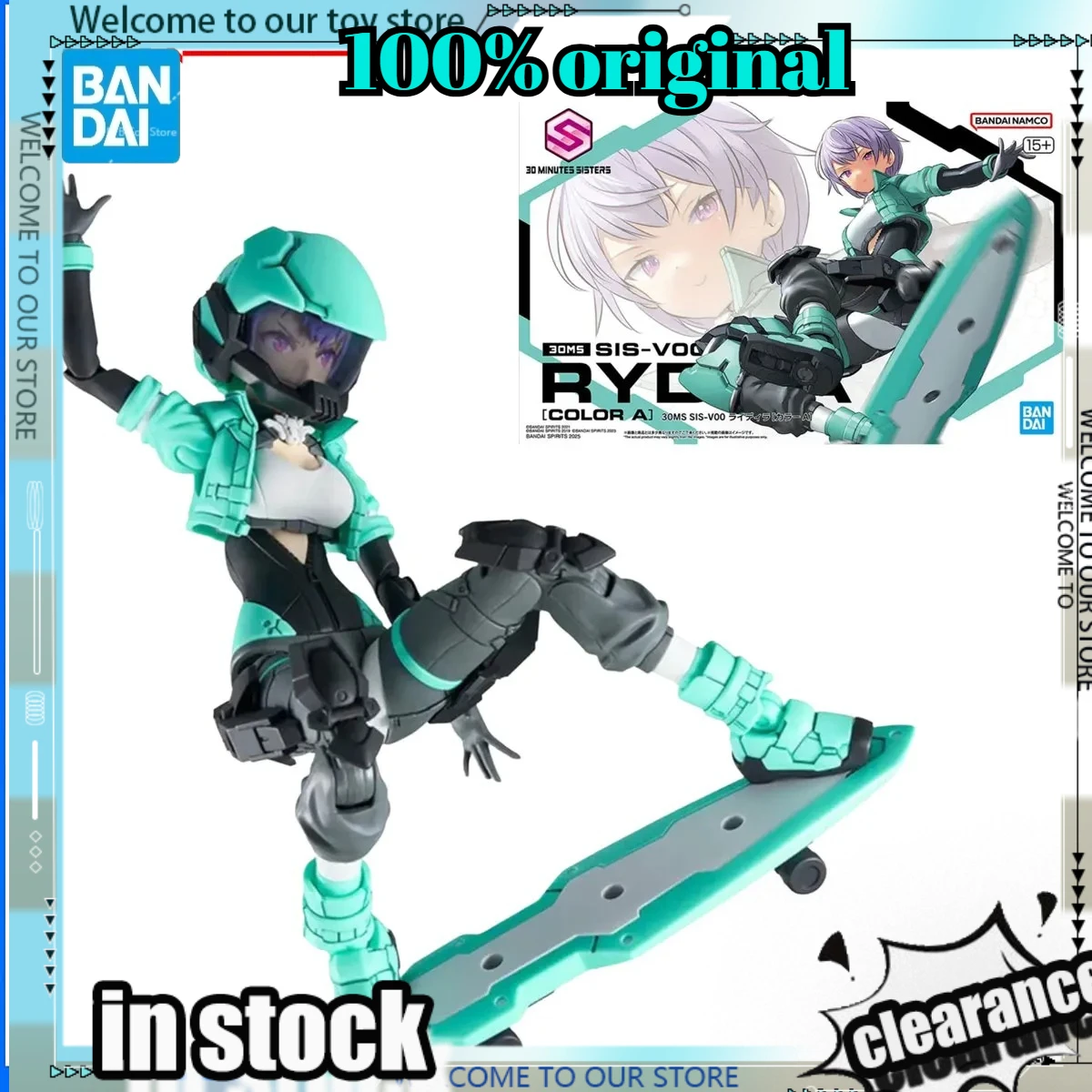 

Оригинальный набор для сборки фигурки Bandai 30MS, 30 MINUTES SISTERS 30MS, аниме-фигурки 1/12, Райдера [Цвет А], коллекционная модель, игрушка, подарок для детей