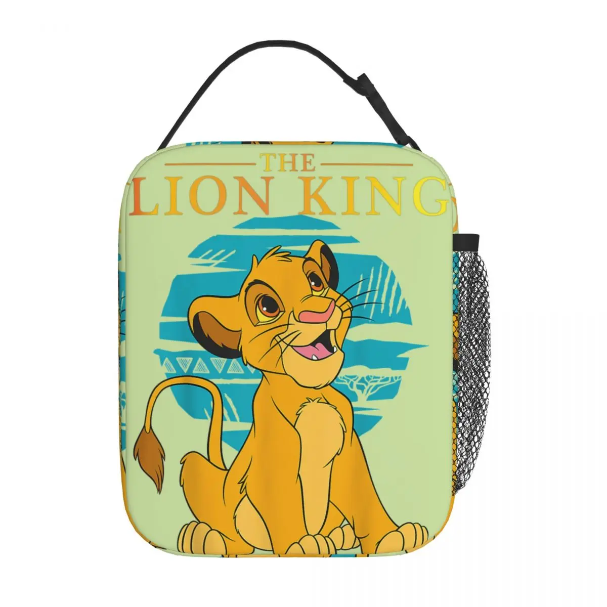 Durevole impermeabile High School disney muslimah the Lion King｠Film Lunch Box Bag Thermal Young Retro Simba Happy Classic Picnic Food