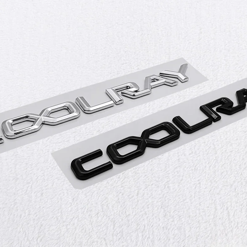 20x1.6 سنتيمتر ABS سيارة الخلفي الجذع تعديل ملصق ل جيلي Coolray شعار Binyue شخصية رسالة شارة الذيل الديكور