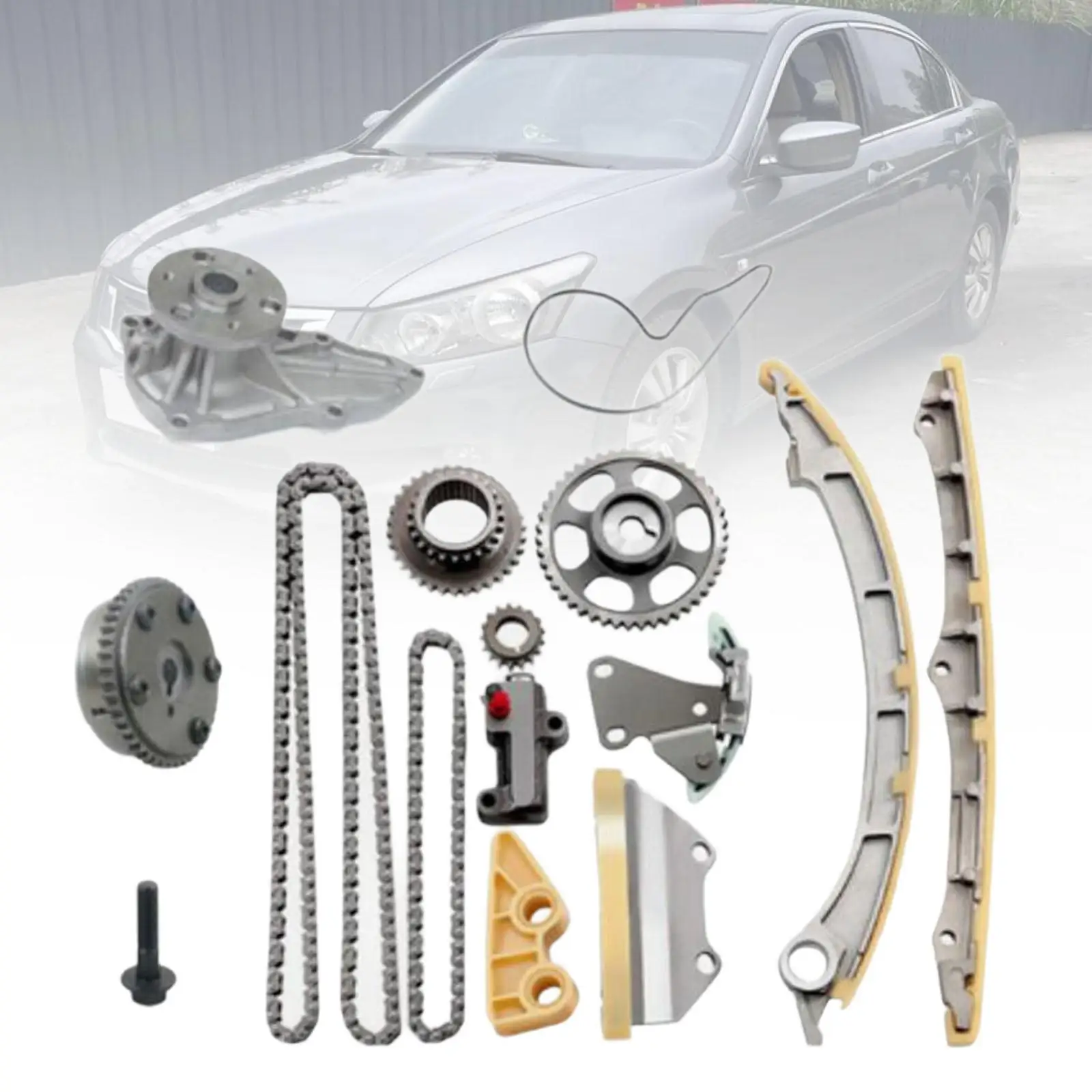 

Timing Chain Kit with Water Pump 14425624 Sturdy Replaces for Honda