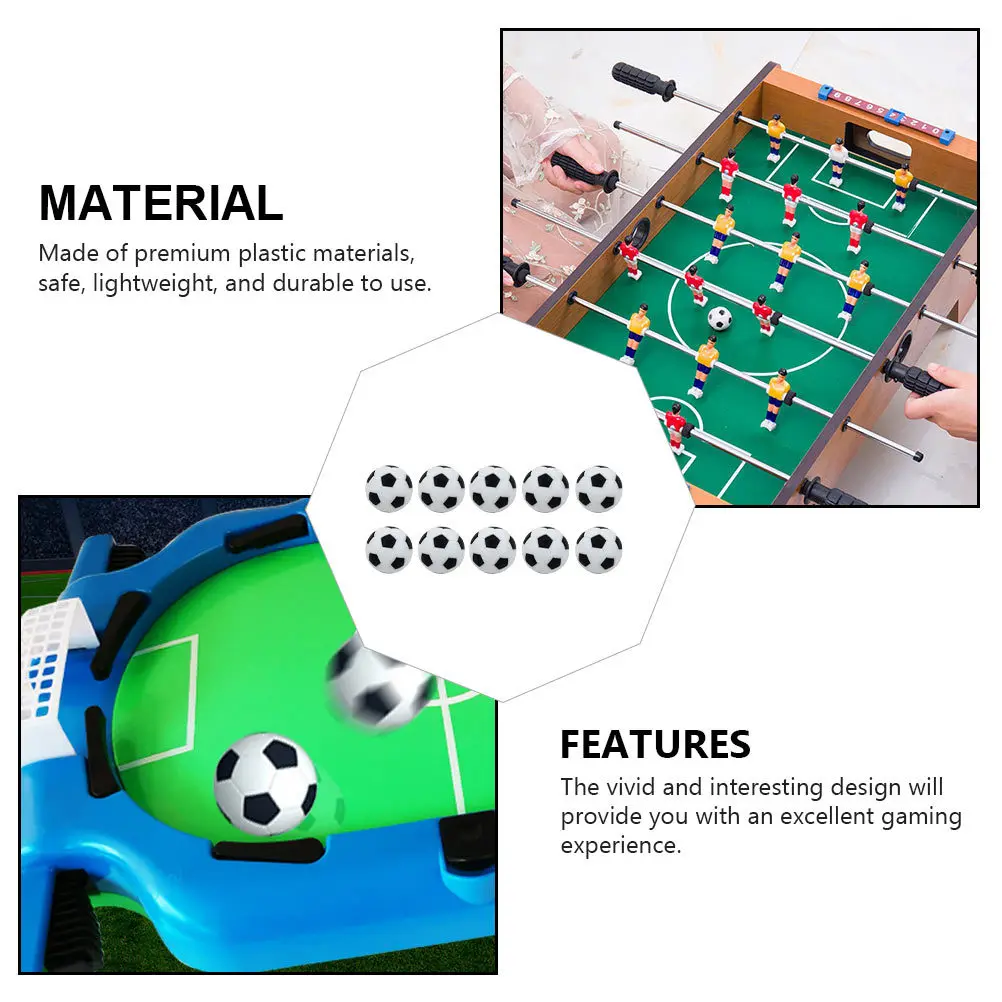 

18 шт., аксессуары для настольного футбола, мини-пластиковые сменные мячи, детали для настольного футбола, маленькие прочные запасные части