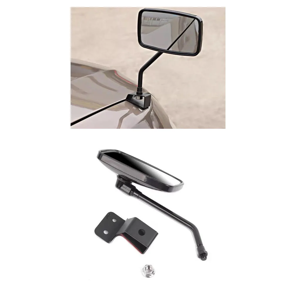 

1 Piece Rear View Blind Spot Plastic Universal Mirror Wide Angle Hood Head Cover Sand Plate Rearview Mirror Left Same As Right