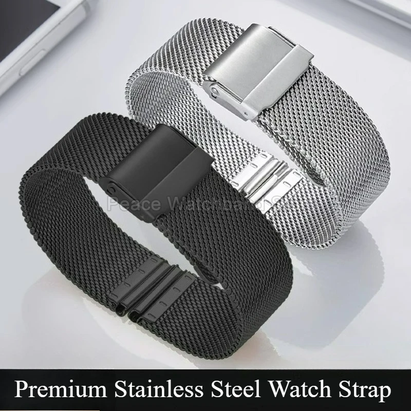 حزام ساعة من الفولاذ الشبكي الأنيق القابل للتنفس معانقة المعصم لسوار ساعة MIDO Baroncelli Overseer Commander Milanese Series