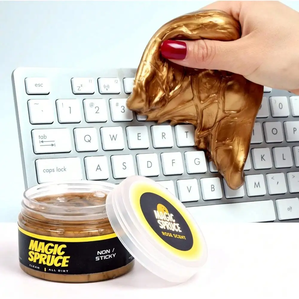 Autoreinigingsgelkit - Geurende herbruikbare detailleringsplamuur, dashboard/ventilatie/toetsenbordstofverwijderaar voor auto/pc